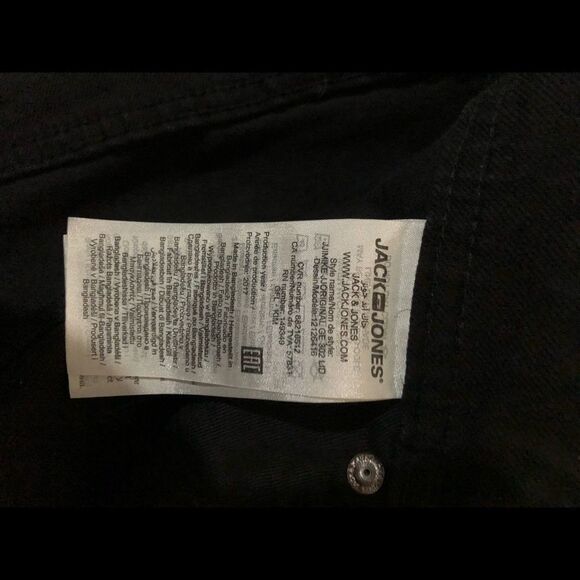 JACK & JONES MIKE Comfort Fit Men’s Black Jeans 36 - Picture 7 of 8